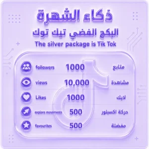 البكج الفضي تيك توك